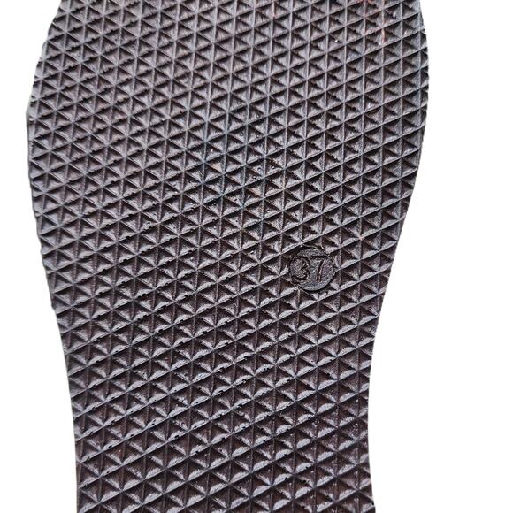 Cleopatra Leather Thong Platform Ancient Egyptian Sandals 6.5 - Picture 7 of 9